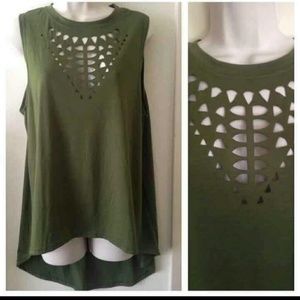 New Womens Sexy Olive T-shirt  Size L